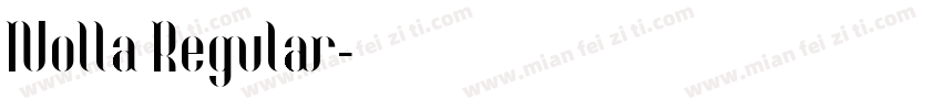 Nolla Regular字体转换
